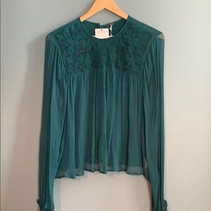 Free People sheer blouse